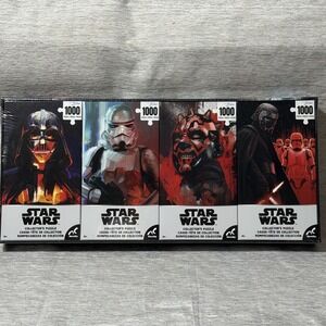 Star‎ Wars Novelty Puzzle Lot Of 4 1000PCS Each Villains Collectors Edition NIB